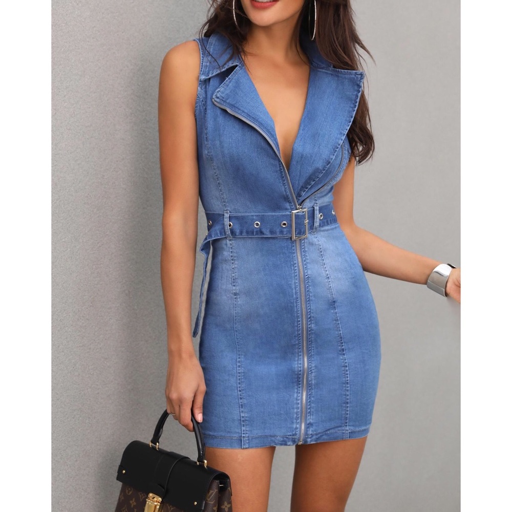 Denim Sleeveless Dress
